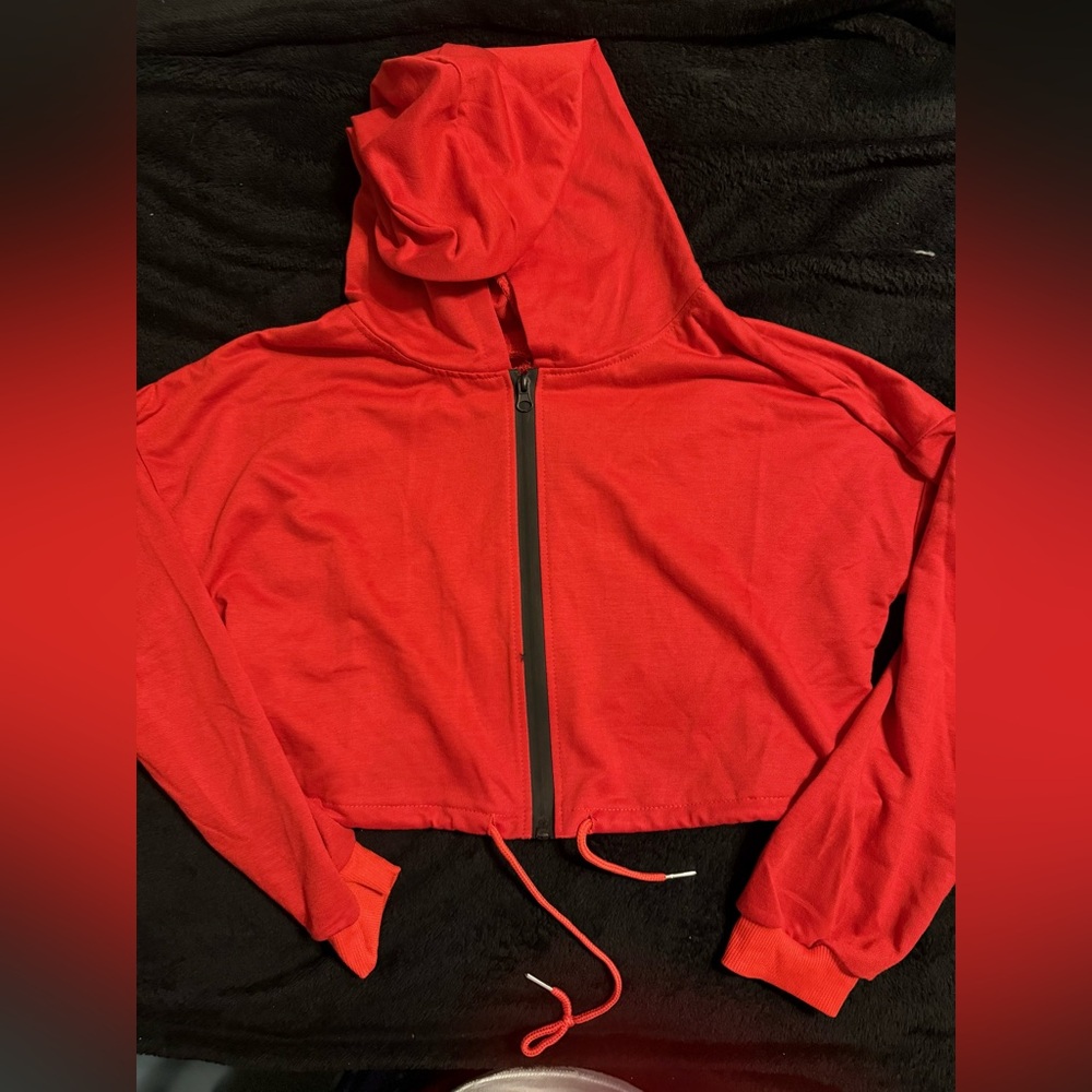 Red Zip-Up Hoodie